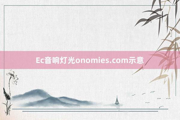 Ec音响灯光onomies.com示意